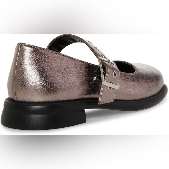 Steve Madden Kids Bitsy Mary Jane Shoes in Pewter Silver size 3 - Picture 3 of 7